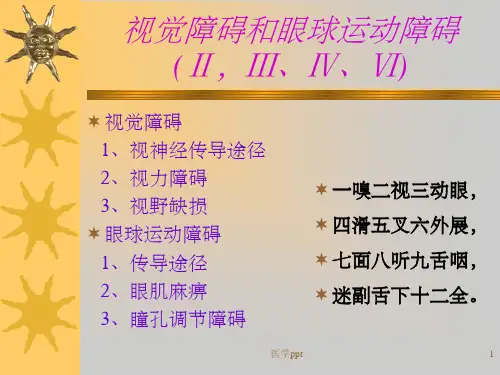 视觉障碍与眼球运动障碍