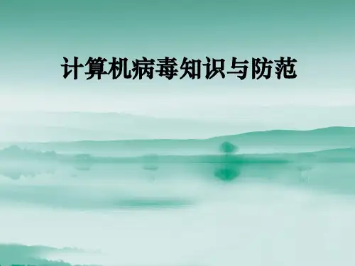 计算机病毒知识与防范