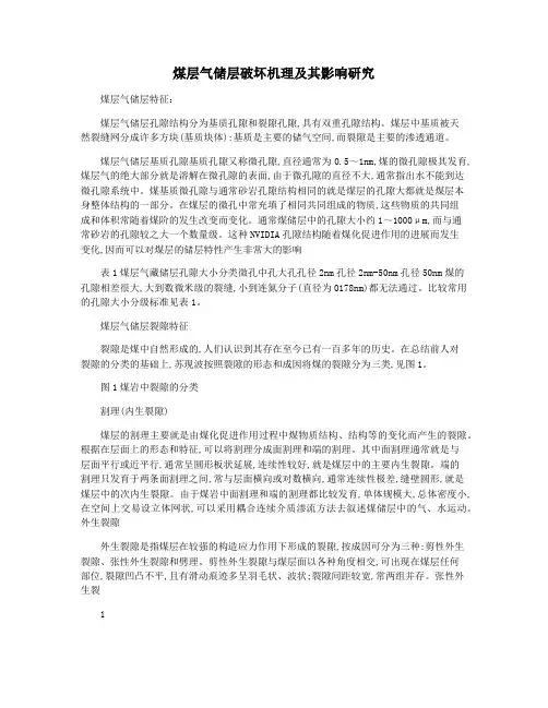 煤层气储层破坏机理及其影响研究