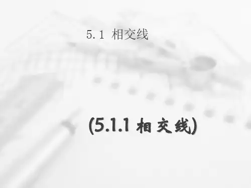 人教版初中数学《相交线》_教学课件