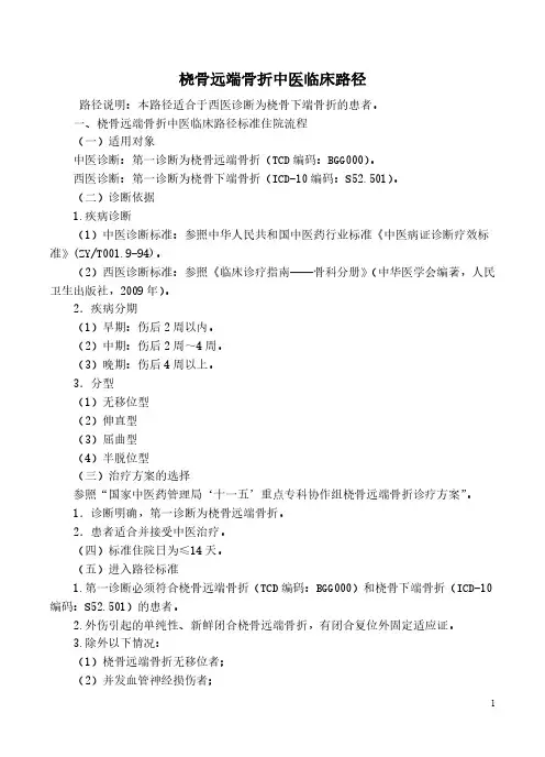 【VIP专享】肋骨骨折中医临床路径