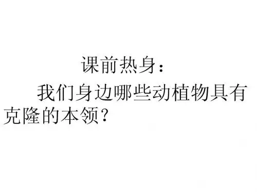 《奇妙的克隆》ppt课件