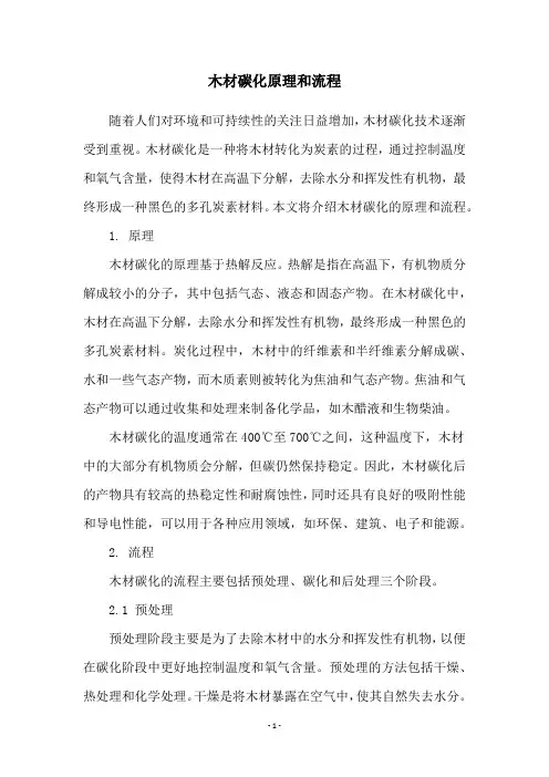 木材碳化原理和流程