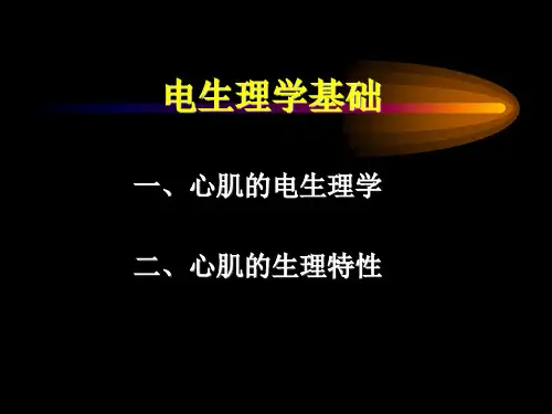 电生理学基础