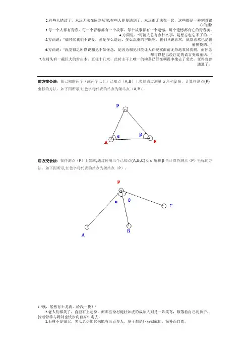 后方交会