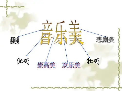 音乐的崇高美与欢乐美