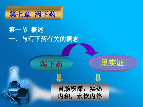 中药学课件-泻下药