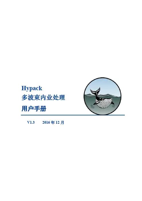 Hypack多波束数据内业处理说明书