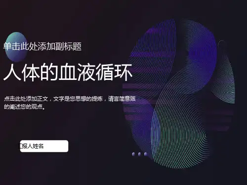 人体的血液循环PPT