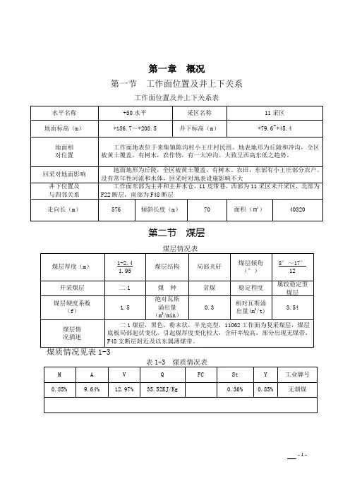 (工作规范)工作面悬移支架规程