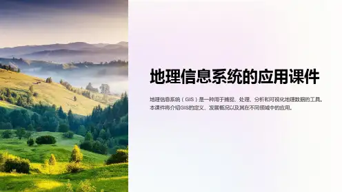 地理信息系统的应用课件