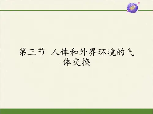七年级生物下册课件-4.10.3 人体和外界环境的气体交换4-苏教版