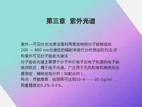 紫外可见分光光度法