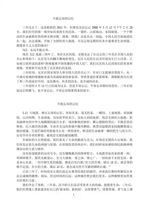 不能忘却的记忆
