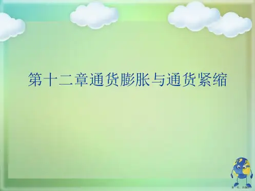 第十二章通货膨胀与通货紧缩