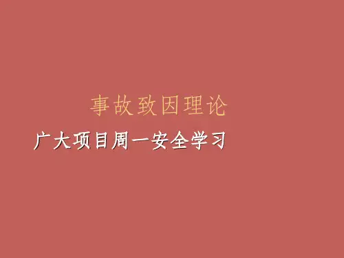 事故致因理论ppt课件