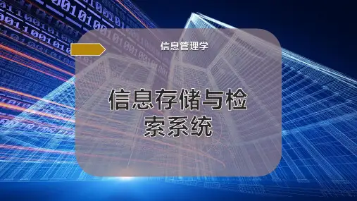 信息存储与检索系统