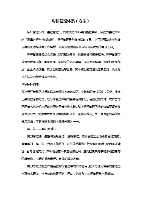 对标管理体系(方法)
