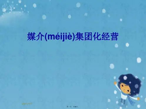 媒介集团化经营