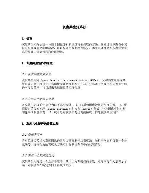 灰度共生矩阵法