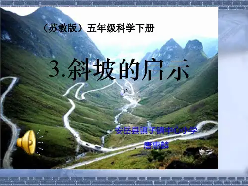 苏教版科学五年级下册3.斜坡的启示