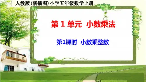人教版新插图小学五年级数学上册1-1《小数乘整数》课件