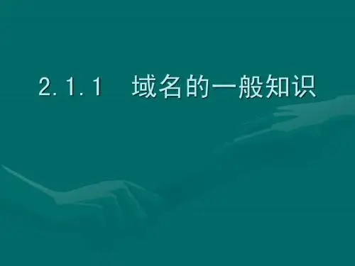 域名的知识