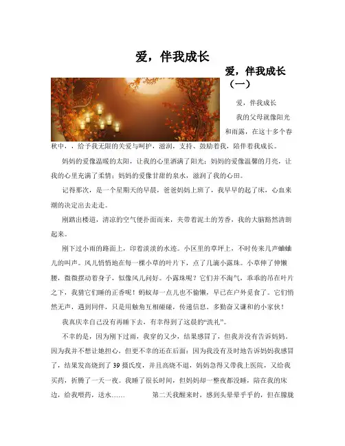 爱-伴我成长(共10篇)