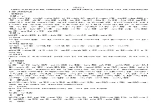 词性转换速记表