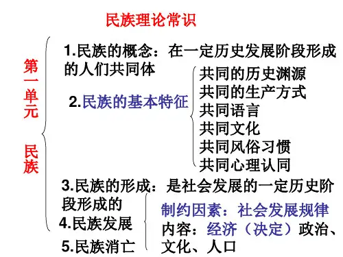 民族理论常识提纲