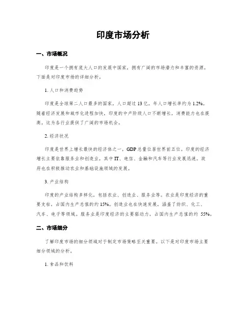 印度市场分析