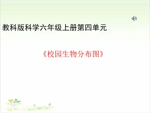 六年级上册科学-校园生物分布图-教科版-PPT课堂课件