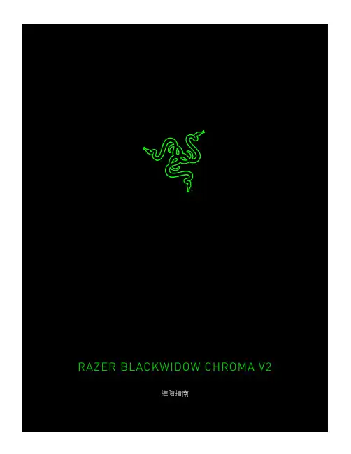 Razer BlackWidow Chroma V2 遊戲鍵盤 (2010年進階指南)说明书
