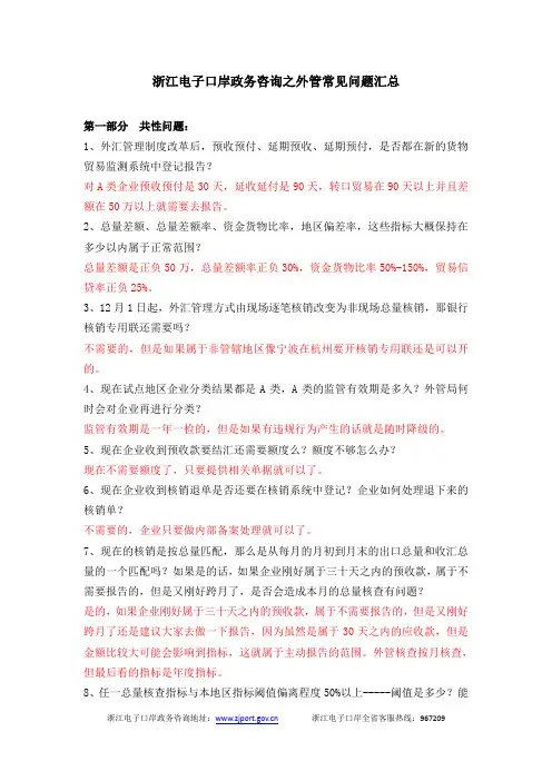 3-外管常见问题(政务咨询)