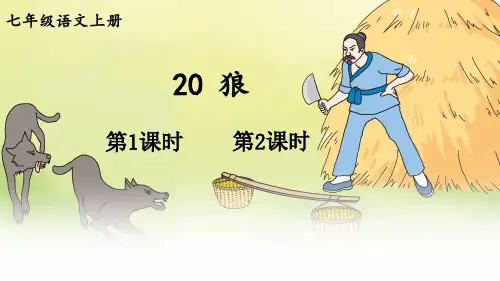 初中语文新人教部编版七年级上册第20课《狼》教学课件(2024秋)