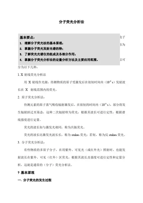 分子荧光分析法