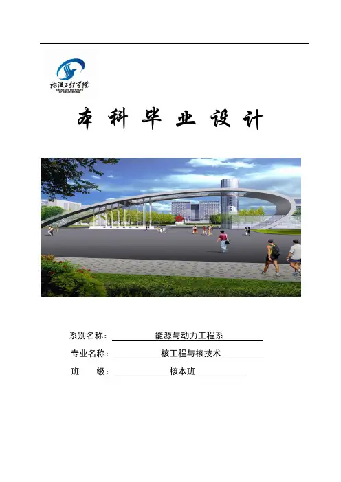 核电机组二回路热力系统经济性分析毕业设计论文