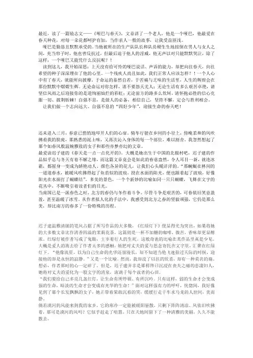 读后感
