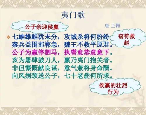 魏公子列传 公开课课件