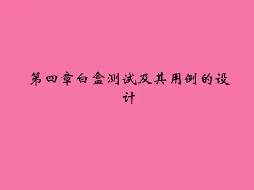 白盒测试及用例设计ppt课件