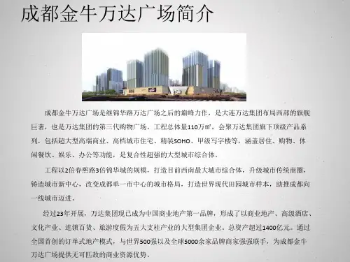 万达广场(金牛)市调