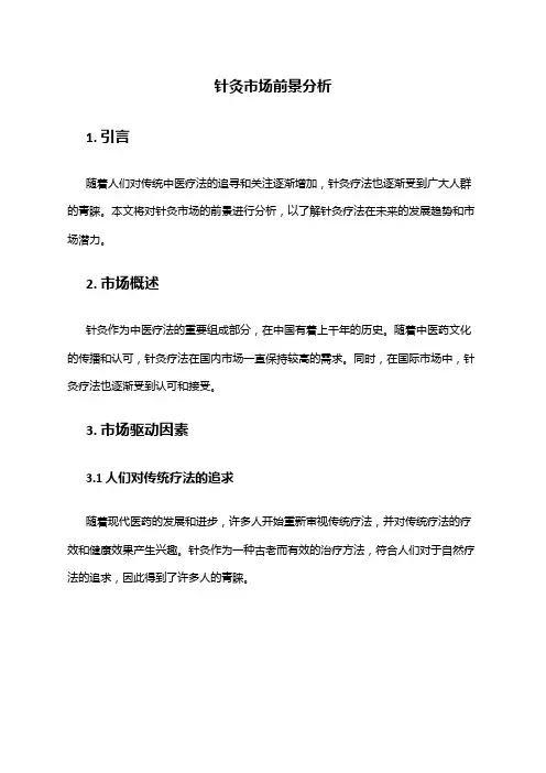 2024年针灸市场前景分析
