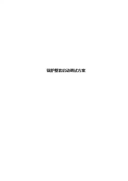 锅炉整组启动方案g