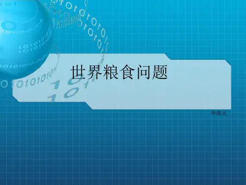 《世界粮食问题》PPT课件