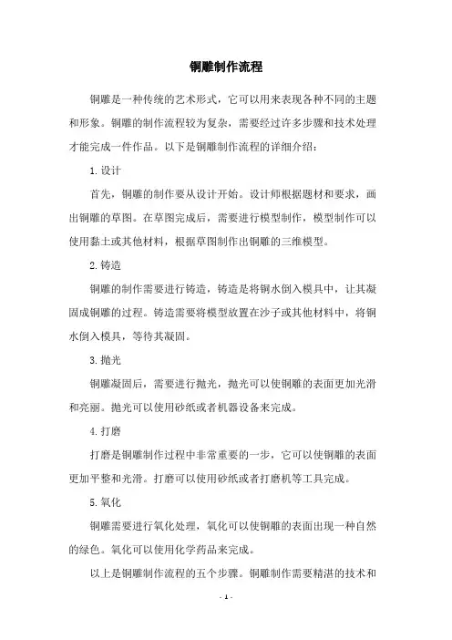 铜雕制作流程