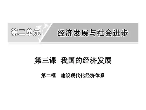 部编版高中政治必修二(我国的经济发展)经济发展与社会进步课件(第二课时建设现代化经济体系)