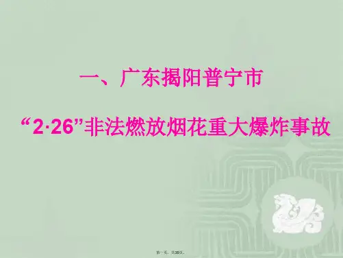 烟花爆竹事故案例精选