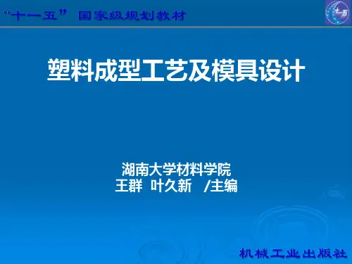 塑料成型工艺及摸具设计,王群,叶久新(第2版)第零章