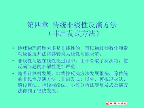 地球物理非线性反演