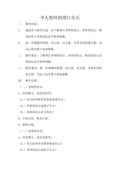 玉溪市地方课程教案4(深山老妖的作品)